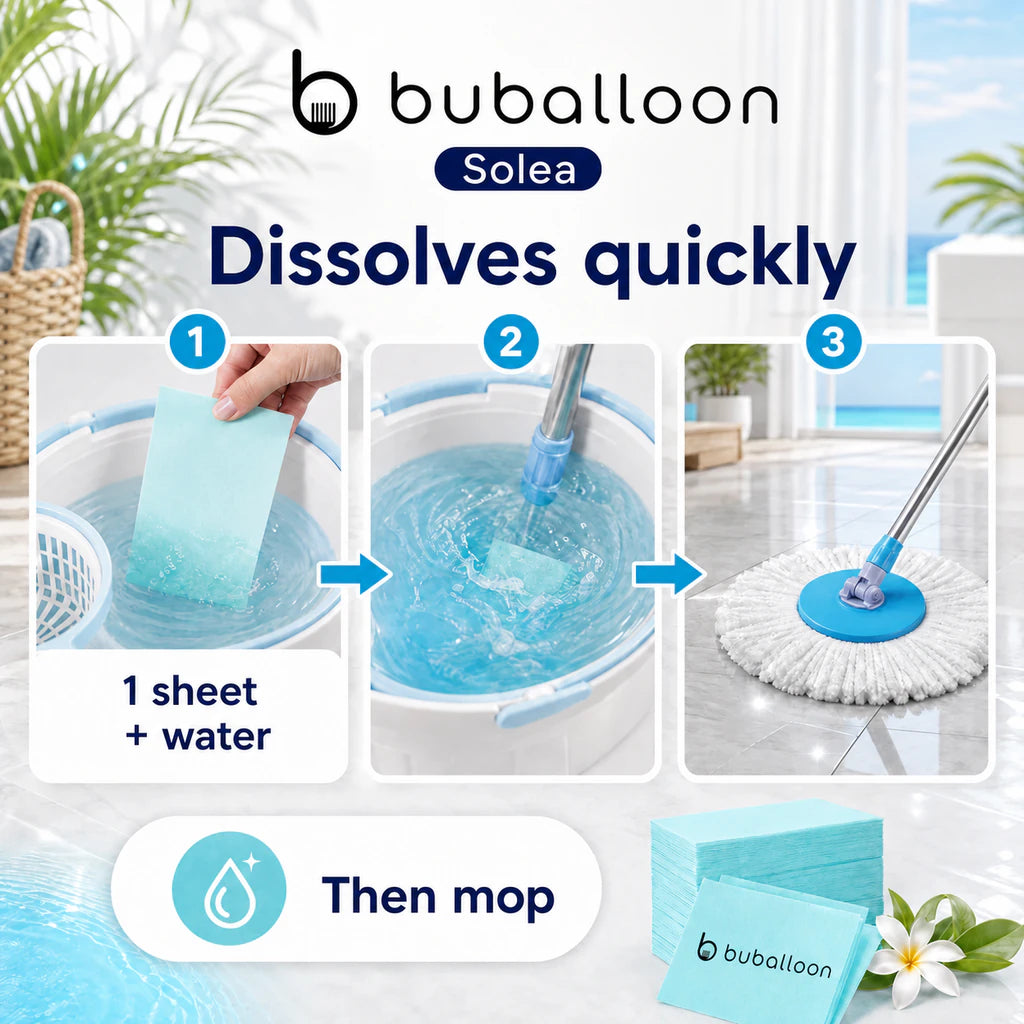 Buballoon™ Solea | Floor Cleaning Sheets