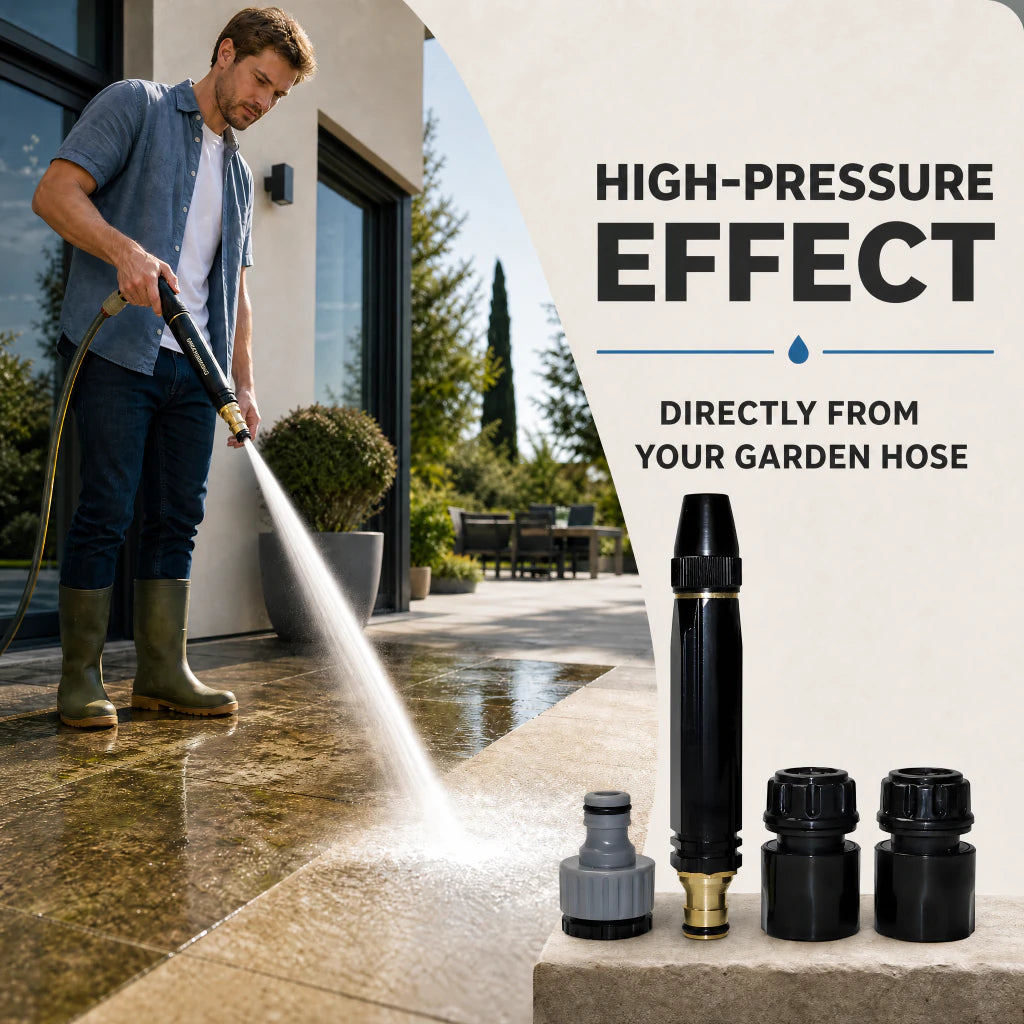 HydroJet 4 high-power garden hose cleaning wand