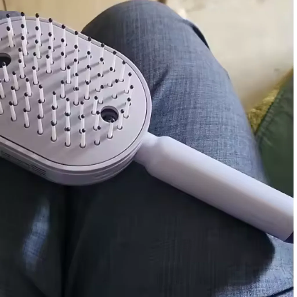 Customer carrying Nano HydraBrush for daily touch-ups