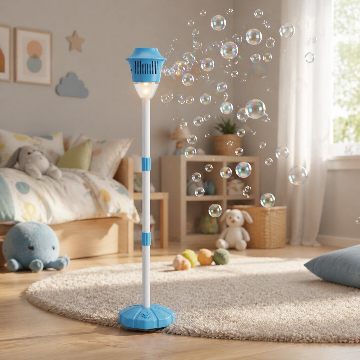 Buballoon allumé dans une chambre d’enfant