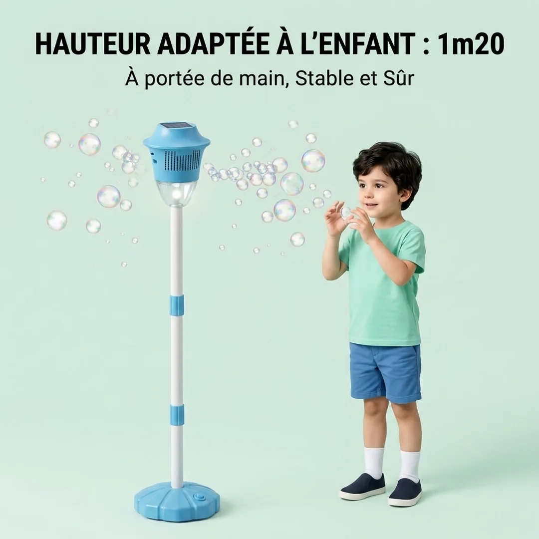 Détail de la lampe à bulles Buballoon